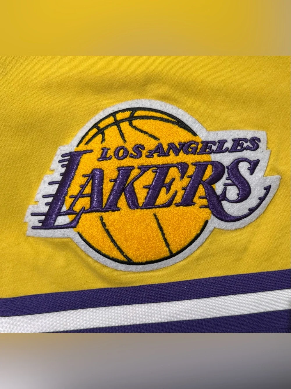 NBA LA Los Angeles Lakers Men’s 2XL Pro Standard Team Player Shorts Gold/Purple
